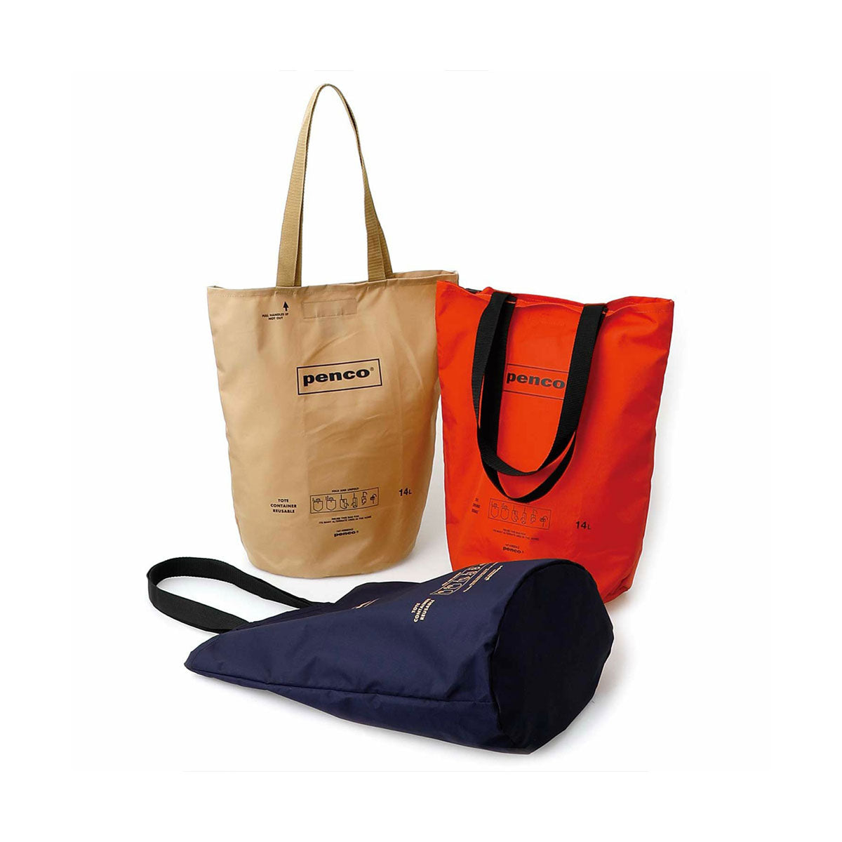 Penco : Bucket Tote (Packable) : Dark Green - Image 12